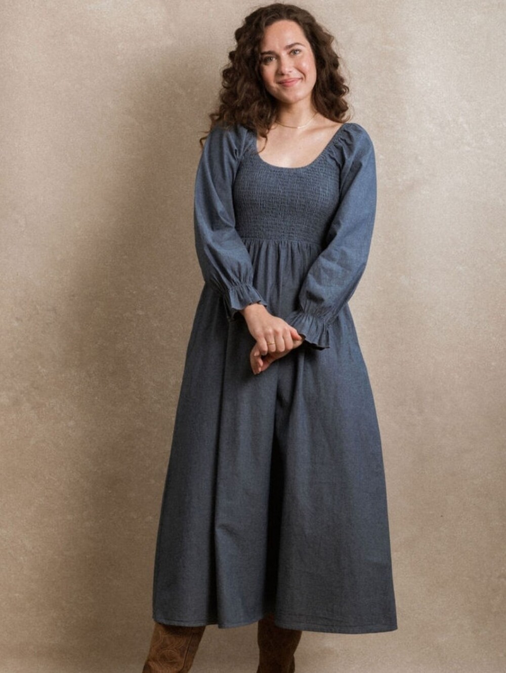Neuflora Gentry Dress Chambray XS